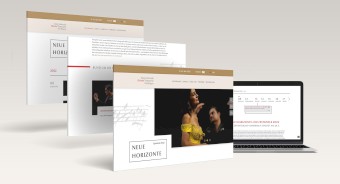 Mockup der Website der Internationalen Händel Festspiele